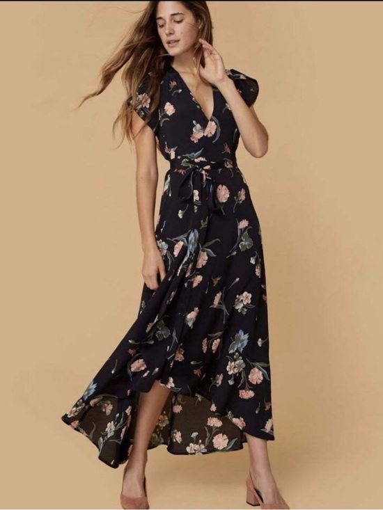Christy Dawn Dresses & Skirts - Christy Dawn Autumn Floral Midi Wrap Dress